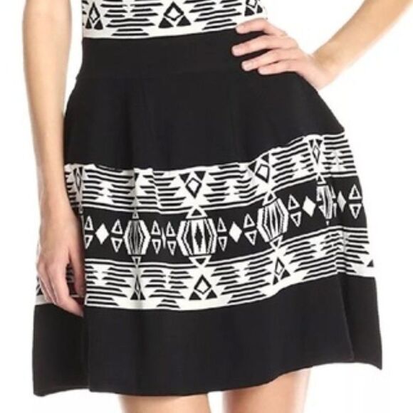 Sam Edelman PERRY Dress Tribal Print Fit & Flare NEW - Picture 6 of 10